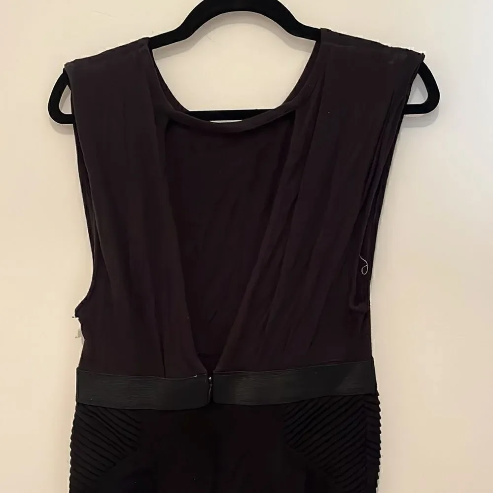 Free People size medium black t shirt dress with front pocket